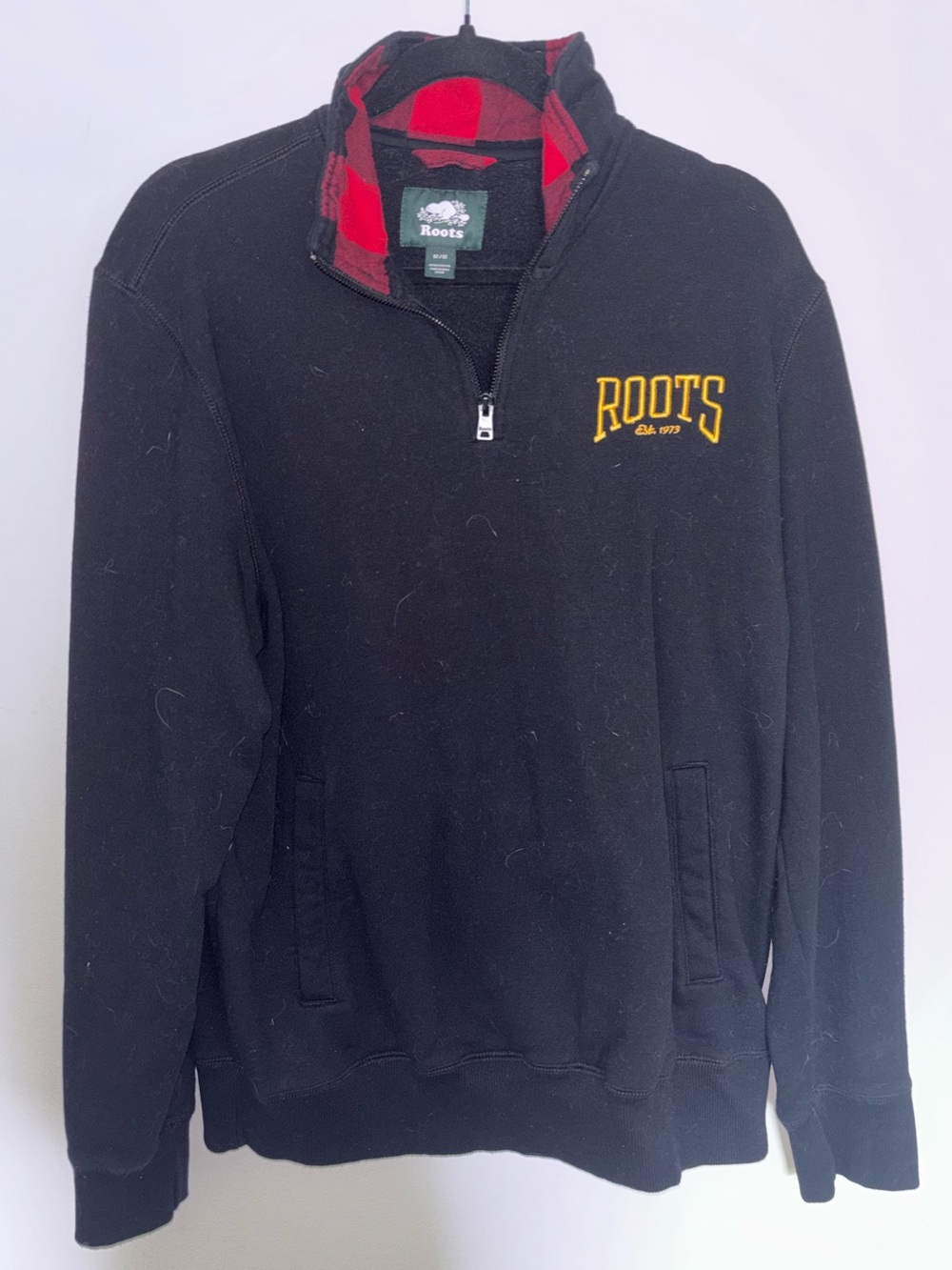 Roots Black Quarter-Zip Pullover
